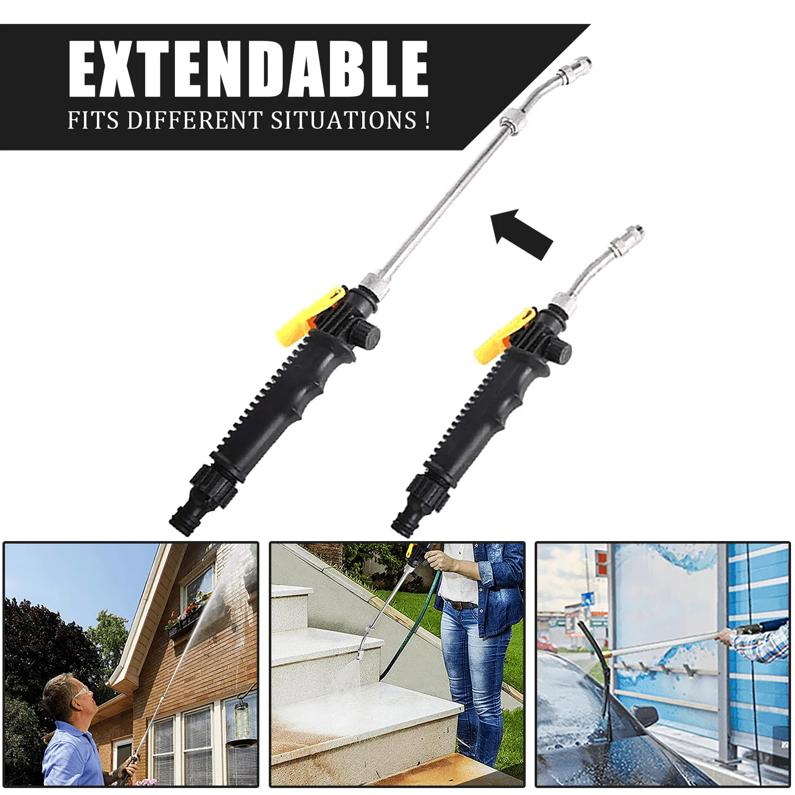 Садовый водяной пистолет 2 в 1 насадка с распылителем воды безопасная Чистка