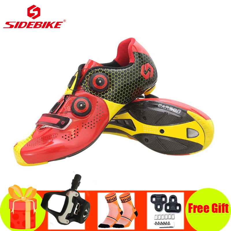Ботинки для велосипеда из углеродного волокна мужские и женские велосипедные