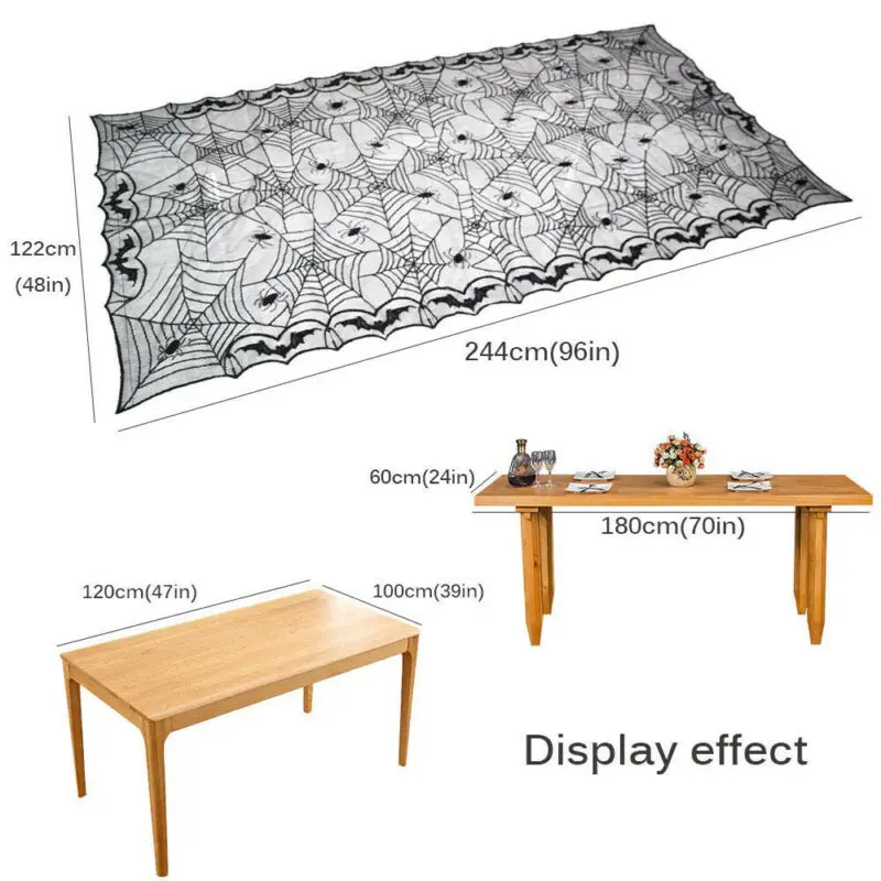 Новинка 2019 Хэллоуин Черный Кружевной Паук Паутина Топпер лампа оттенки камин