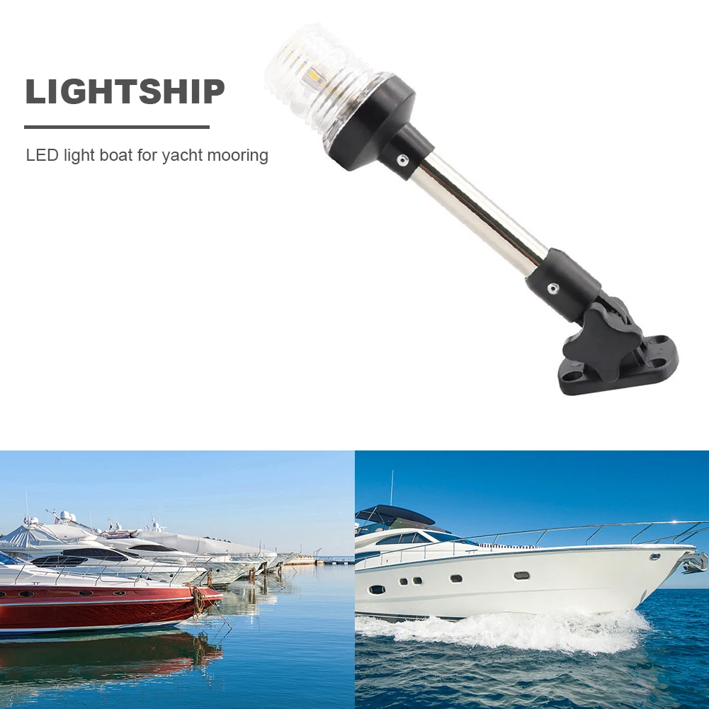 

9 Inches ABS Foldable LED Navigation Light Replacement for Yacht Boat Anchor 12V Boat Sailing Signal Lamp Boat Accessories