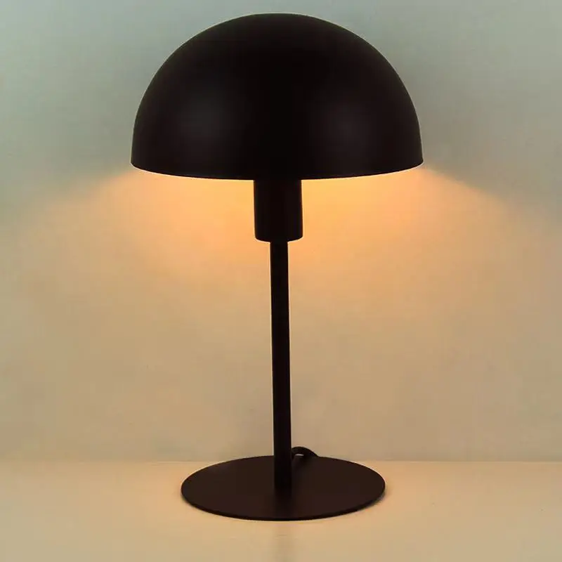 

Minimalist Metal Mushroom Table Lamp LED Eye Protect Small Table Light for Desk Dormitory Student Reading Plug-in Bedside Lamps