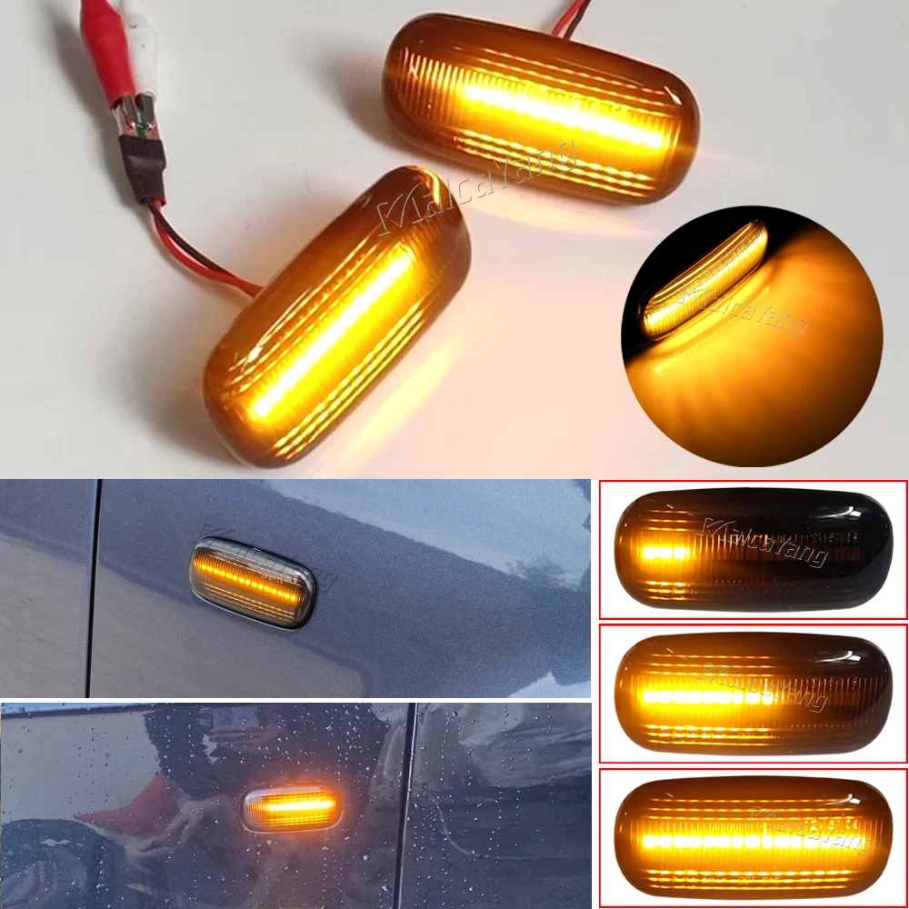 2 шт. светодиодный динамический Боковой габаритный фонарь поворота светильник