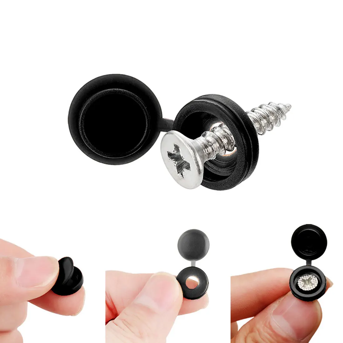 

Screw Cover Fold Caps Button Plastic For Car Furniture Decorative Nuts Cover Bolts Prevent Dust Hardware Screw Cap 100Pcs/set
