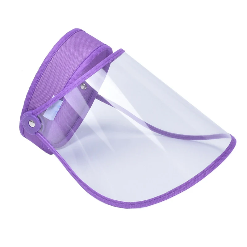 

Transparent Adult Unisex Anti-spitting Hat Dustproof Cover Cap Bucket Hat Protection Face Mask For Flu Fisherman Cap Solid Color