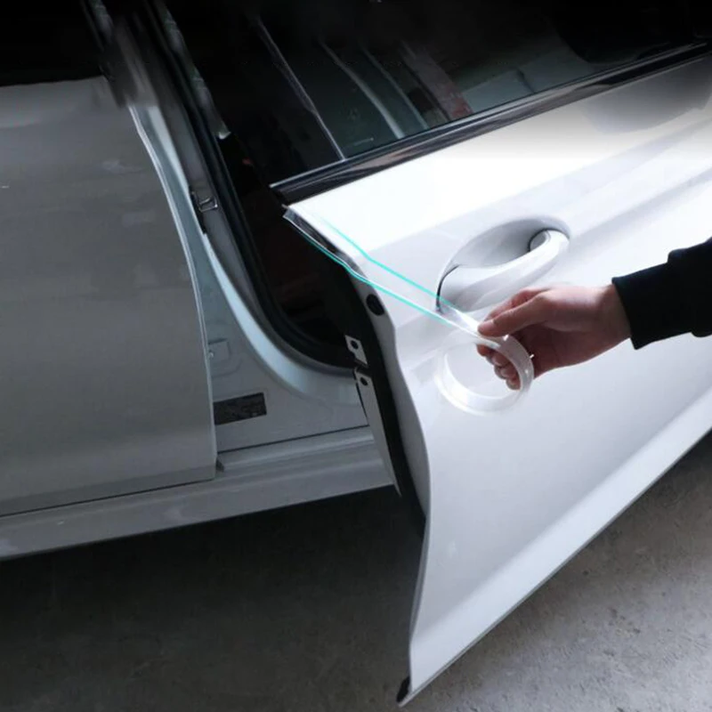 Универсальная прозрачная наклейка на порог автомобильной двери 3 м/1 рулон |