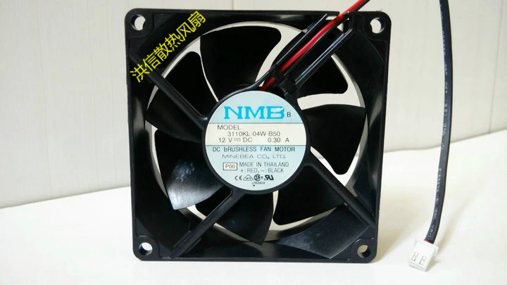 

Original 8025 3110kl-04w-b50 DC12V 0.30a 8cm 80 * 80 * 25MM cooling fan