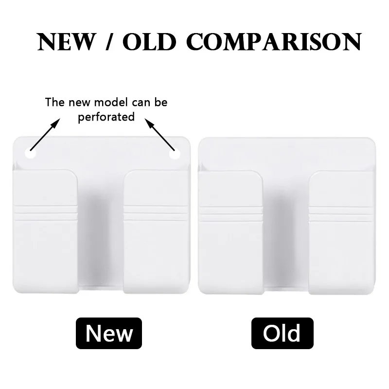 

Mobile Phone Charging Hanging Holder Wall Mounted Organizer Storage Box Without Hole Mobile Phone Plug Wall Holder Multifunction