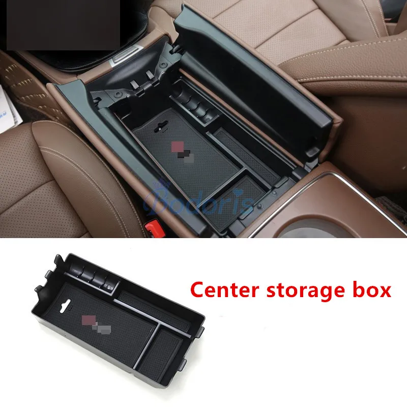 Center storage Автомобильный органайзер для Mercedes Benz E Class W213, центральный подлокотник, коробка для хранения перчаток, аксессуары для стайлинга автомобилей - Название цвета: Center storage