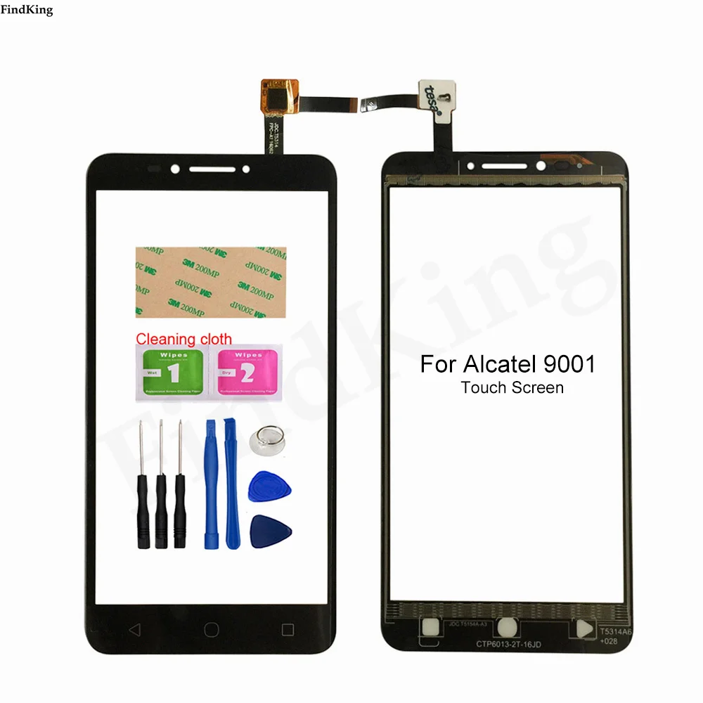 

Touch Screen For Alcatel Pixi 4 6.0 4G OT 9001 9001A 9001D 9001X Touch Screen Digitizer Front Glass Outer Panel Sensor Parts