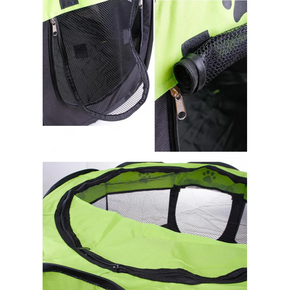

Oxford Foldable Waterproof Pet Tent Dog Cat Fence Dog House Cage Puppy Kennel Camping Fence Dog Cat Playing Bed Pet Supplies