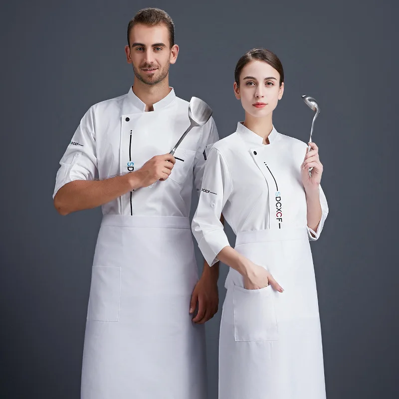 

Autumn Winter Clothes Kitchen Back Kitchen Catering Customized Kitchen Clothes Western Food Chef Working Clothes Male