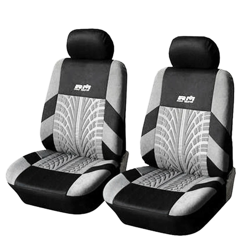 4 PCS Car Seat Cover Seat Protection with Letter Embroidery Front Seat