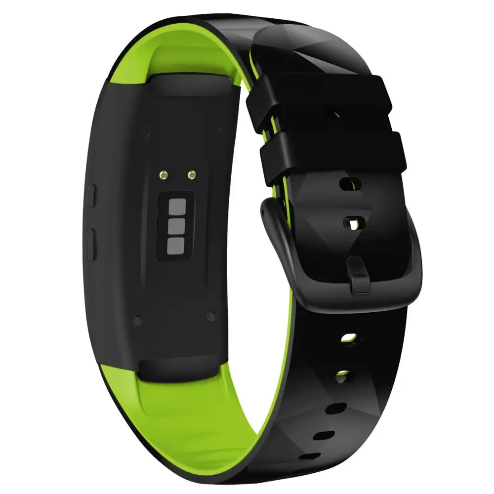 Мягкий спортивный силиконовый ремешок для часов Samsung Galaxy Gear Fit 2 Pro R365 на запястье SM