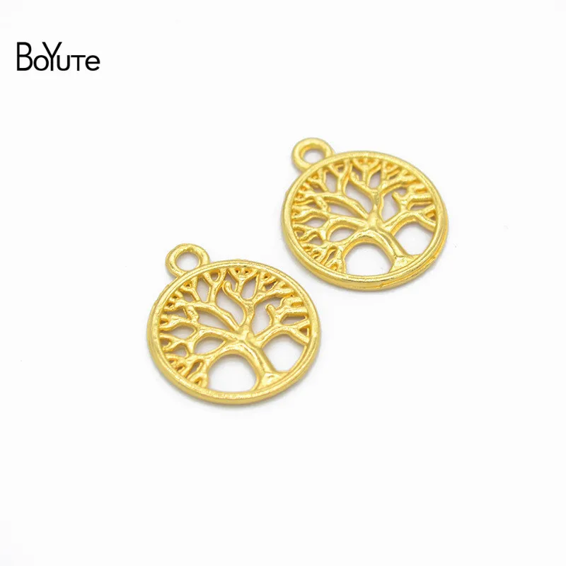BoYuTe оптовая продажа (100 шт./лот) Подвески из металлического сплава 24*20 мм Древо