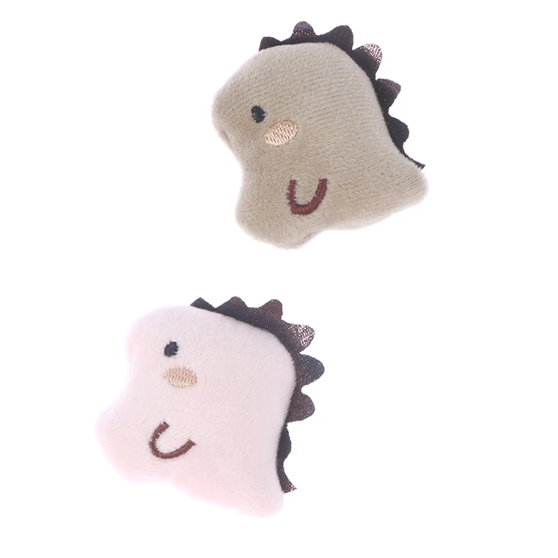 

2Pcs DIY Accessories Doll Decoration Stuffed Toy 3D Plush Cartoon Plush Brooch Little Dinosaur Accessories