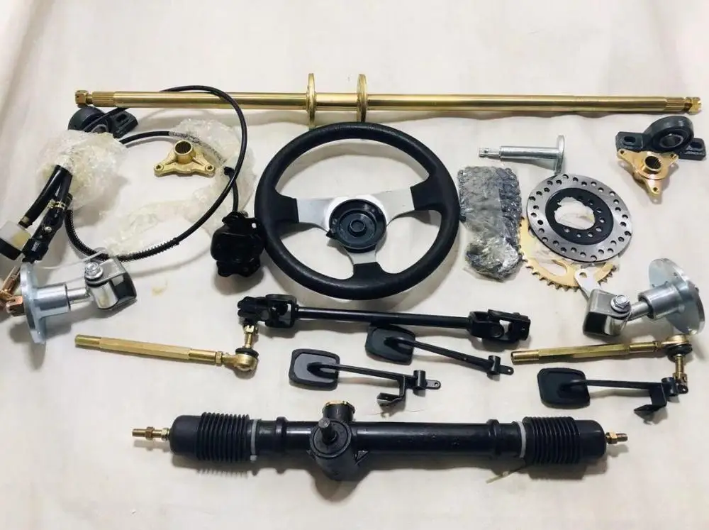 Вездеходный картинг DIY дисковый тормоз суппорт Передняя рулевая подвеска задняя