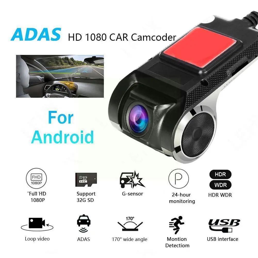 

1080p Android Adas видеорегистратор Автомобильный видеорегистратор, видеорегистратор Usb, скрытый видеорегистратор, записывающий алюминиевый цикл...