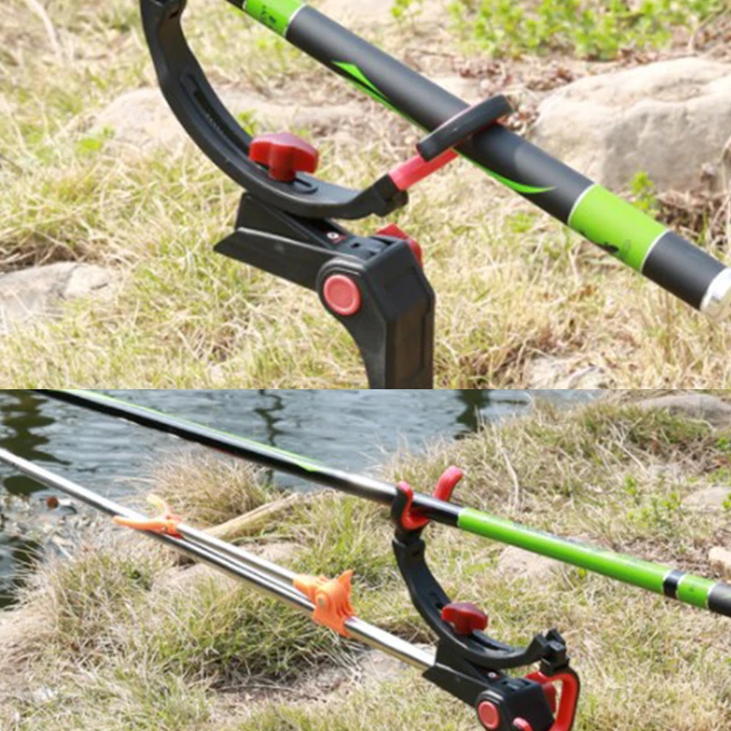 

Складная стойка для удочек из алюминиевого сплава, регулируемая стойка для удочек на 360 градусов