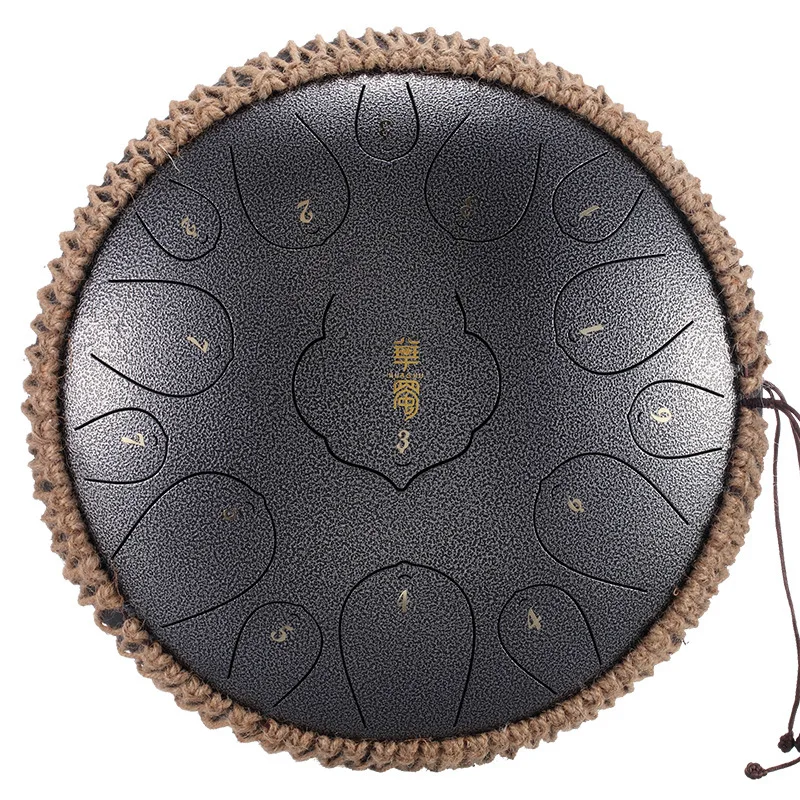 

NEW Arrival Steel Tongue Drum 12 inch 15 tone Drum Handheld Tank Drum Percussion Instrument Yoga Meditation Beginner Music Lover