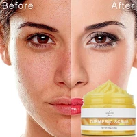 lewedo turmeric facial exfoliating shrink pores skin care moisturizing whitening facial body massage scrub cleansing exfoliate