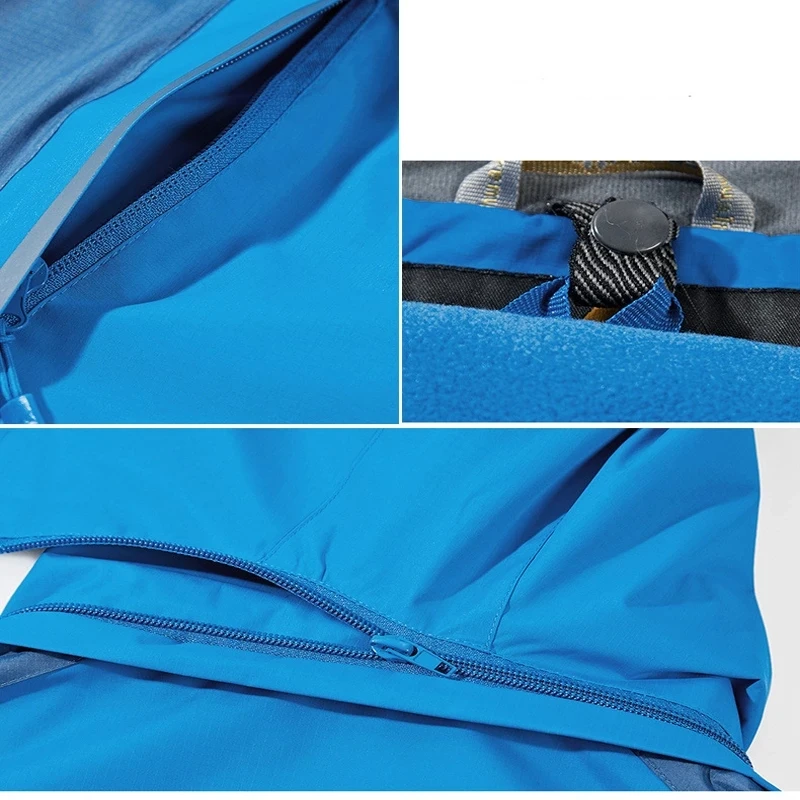 Походные куртки 3 в 1 мужские зимние съемные из двух частей водонепроницаемые