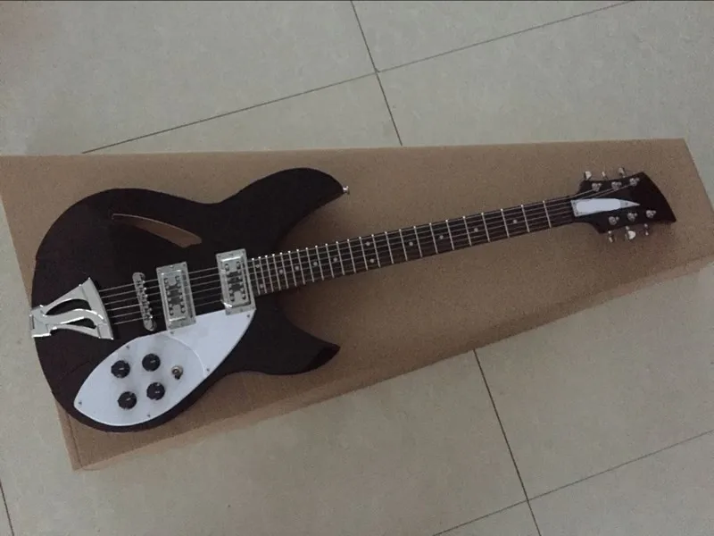 Guitar BK Новая гитара+ фабрика+ ricken 360 электрогитара rickenback 325 электрогитара rick custom гитара 2 цвета - Цвет: Guitar BK