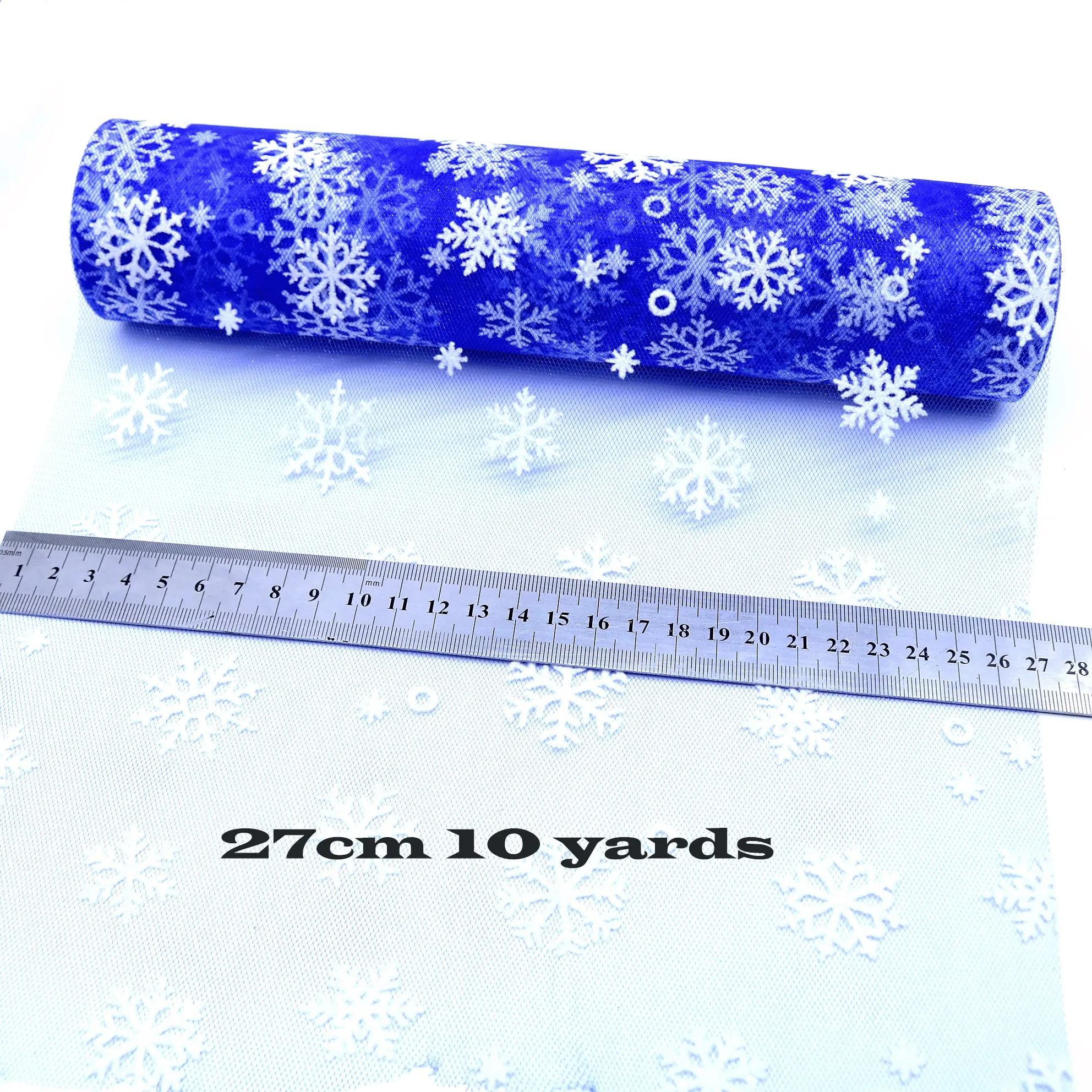 27 см 10yds Снежинка Тюлевая ткань с блестками DIY Baby Shower пачка юбка свадебные подарки