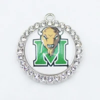us university football team marshall dangle charms diy necklace earrings bracelet sports jewelry accessories