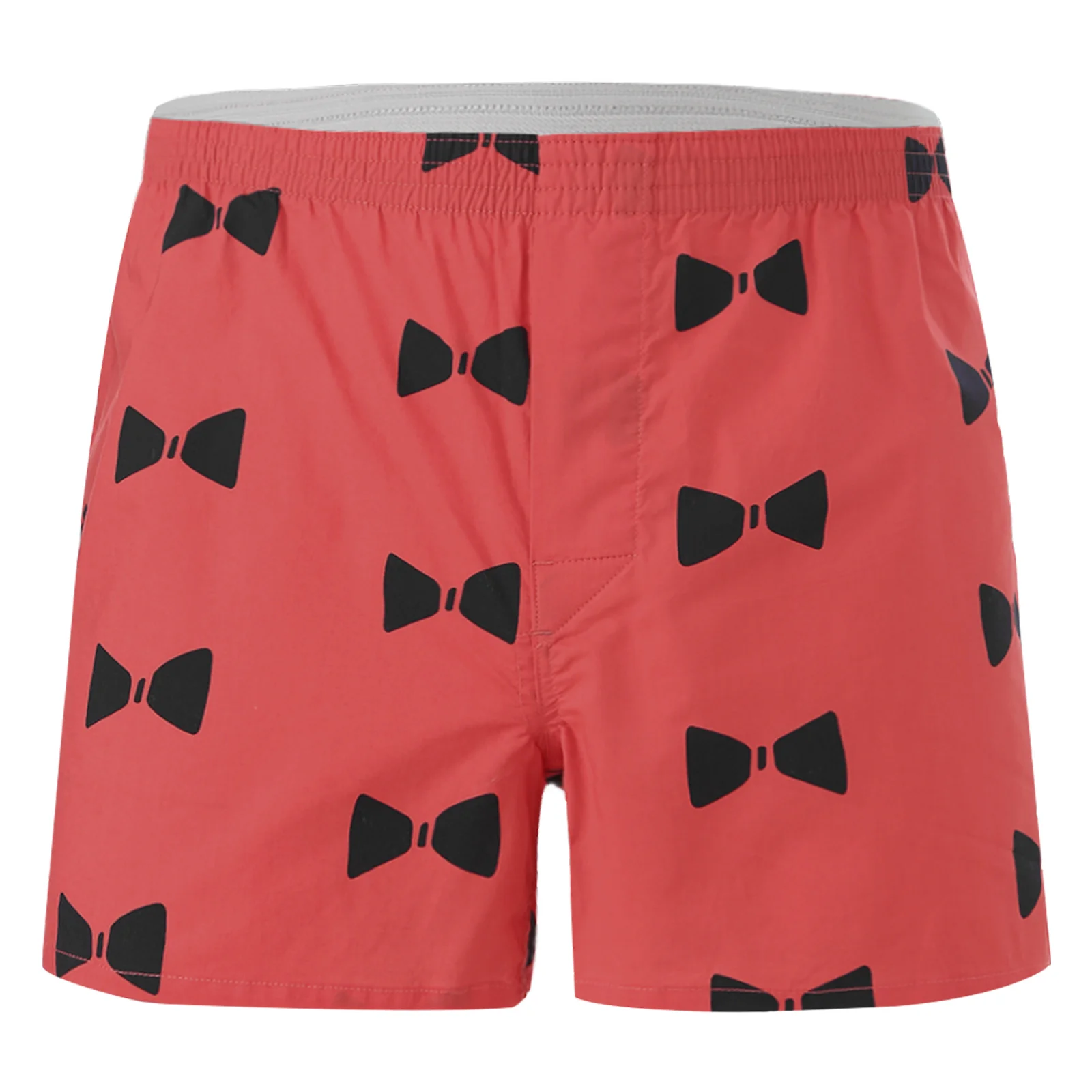 Мужские трусы-боксеры с бантом повседневные свободные шорты эластичным поясом