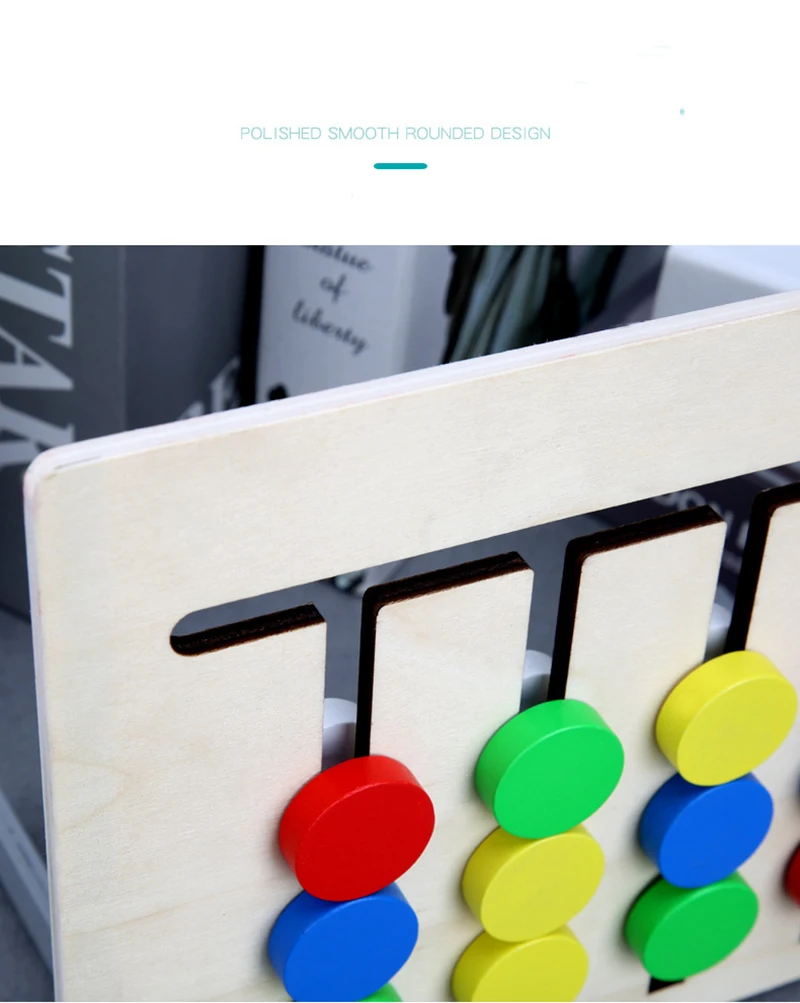 

Colors and Fruits Double Sided Matching Game Logical Reasoning Training Kids Educational Toys Children Wooden Toy Montessori Toy
