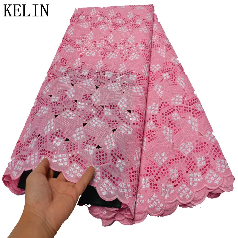 

Organza Lace Fabrics High Quality Tulle French Sequin Fabric Lace Material Nigerian Embroidered Mesh Net Wedding Clothes OLP-236