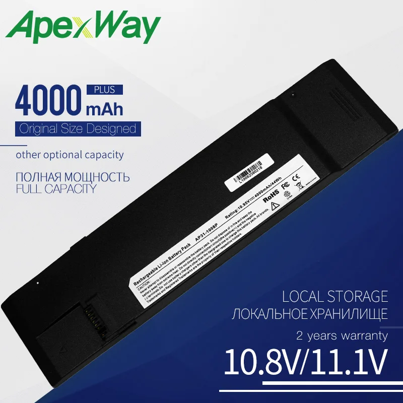 

10.95V Laptop Battery AP31-1008P AP32-1008P For Asus Eee PC 1008KR 1008P 1008P-KR 07G031001700 70-OA1P2B1000 90-OA1P2B1000Q