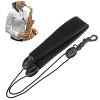 adjustable black saxophone neck strap sponge filling padded single shoulder straps for alto tenor soprano saxophone