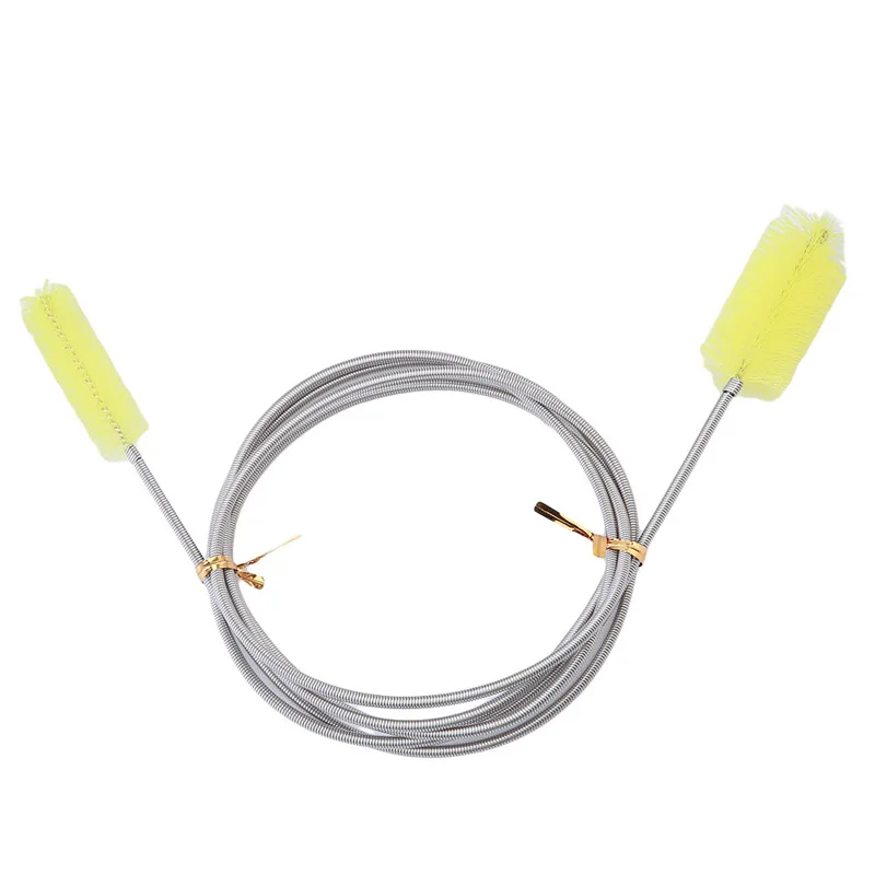

166cm Stainless Steel Flexible Bendable Spring Double Head Long Tube Cleaning Brush Cleaner Tool Household Brushes EJ876937