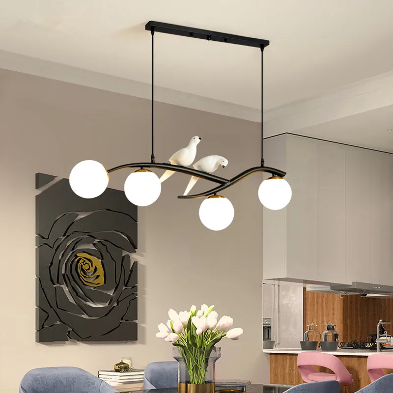 Современная светодиодная керамическая Подвесная лампа в виде бридов освещение