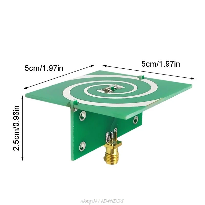 

1PCS 2.4GHZ-5.8GHZ 5W UWB circular polarization UWB Wideband antenna helical circularly polarized antenna D16 20 Dropshipping
