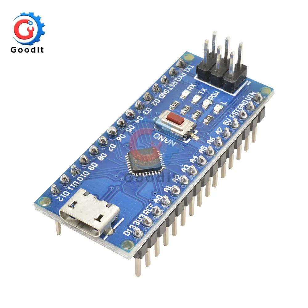 Микро usb адаптер CH340 Nano V3.0 ATMEGA328P MU ATMEGA328 микроконтроллер макетная плата для