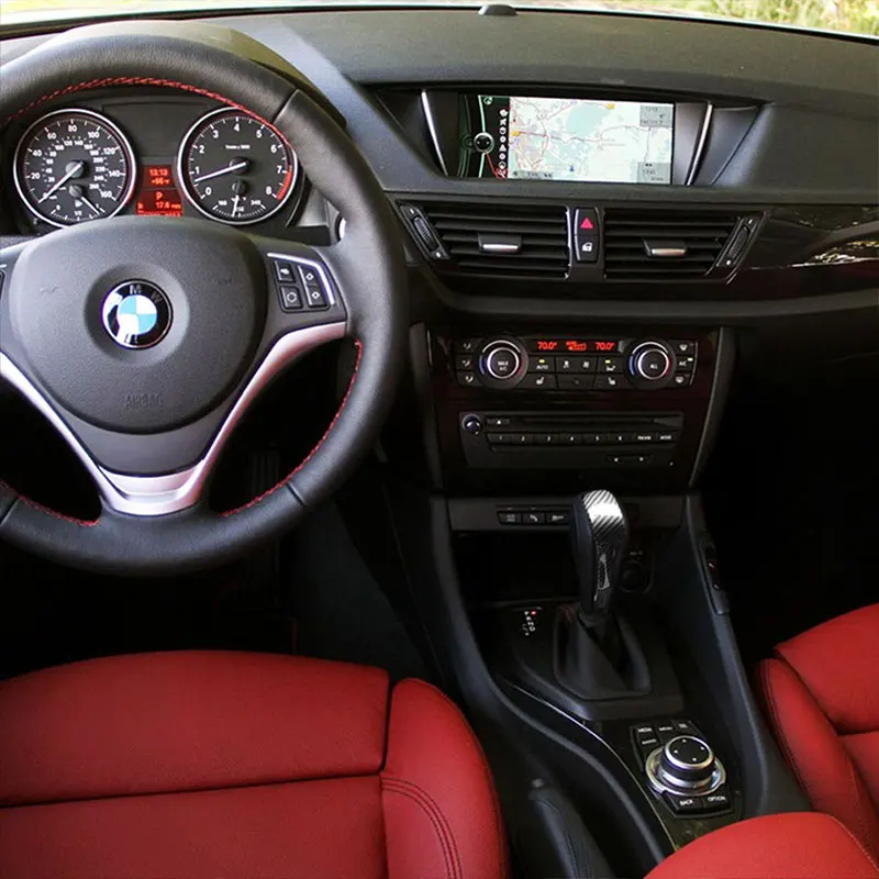

For BMW E90 E92 E93 E87 3 Series 2006-2012 Carbon Fiber Style ABS Car Gear Shift Head Cover Trim