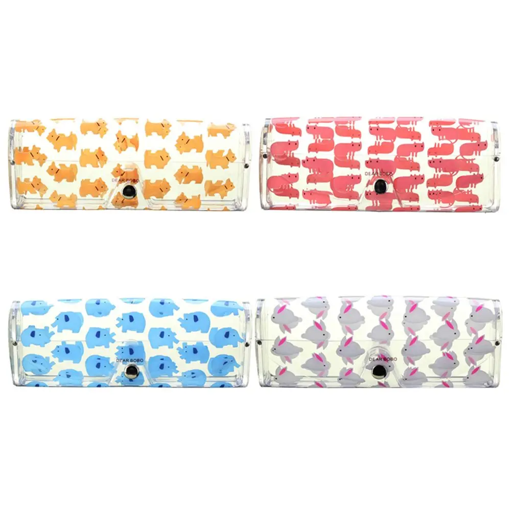 Милый прозрачный Чехол для очков прозрачная стеклянная защитная коробка