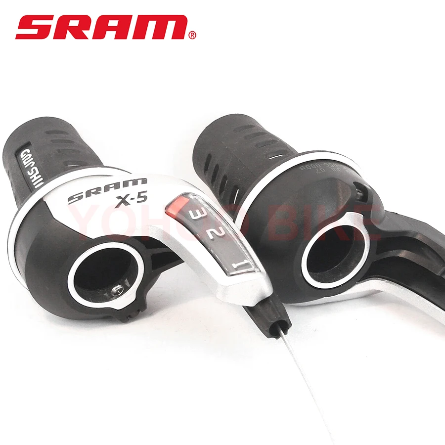 SRAM X5 твист переключения передач набор 3/8/24 скорости с кабелем для mtb горный велосипед передний задний переключатель комплектующие детали для велосипеда