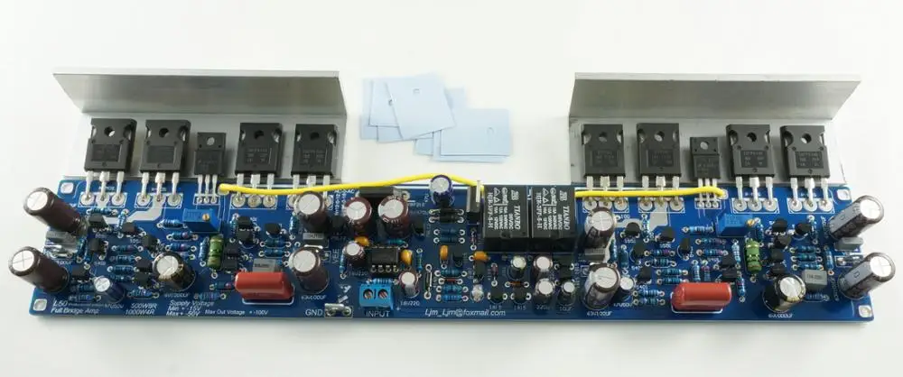 

L50 500W 8hms Full Bridge Mono Front And Rear Stage Combined Power Amplifier AMP Board Professional Edition With Angled Aluminum