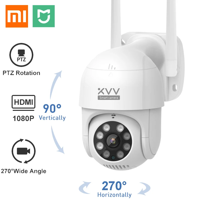 Уличная умная IP-камера Xiaomi P1 1080P поворотная Wi-Fi вебкамера камера безопасности с