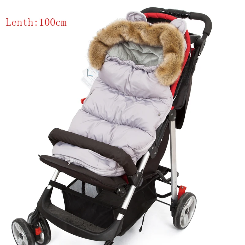 Шерстяной спальный мешок для младенцев конверт новорожденного 100 см коляски