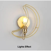 2021 new nordic creative bedroom bedside lamp creative postmodern living room dining hall aisle staircase wall lamp