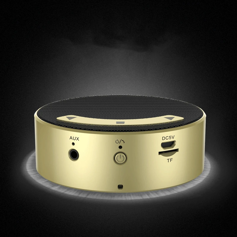 Металлический Bluetooth портативный динамик с сабвуфером мини музыка беспроводной