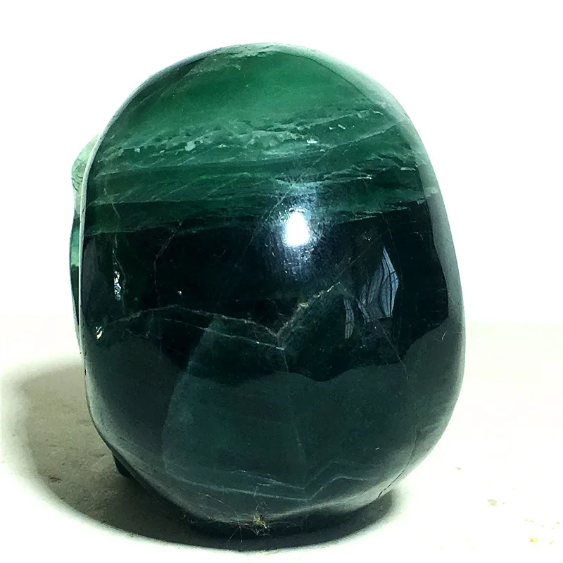 

Natural Green fluorite quartz crystal skulls for sale Stones and crystals home decoration decorative crystal