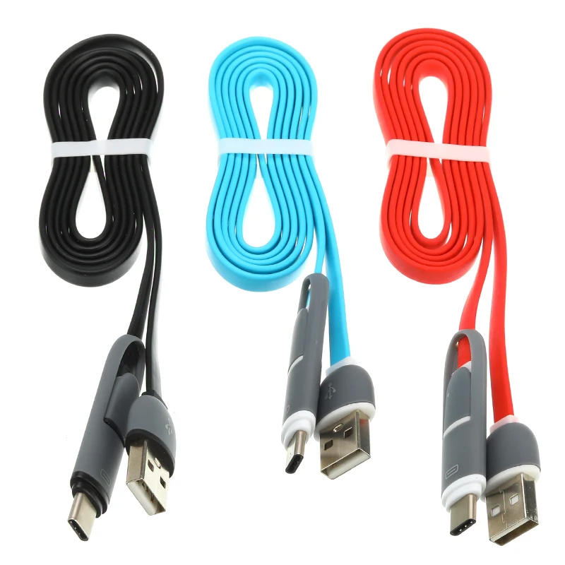 USB кабель 2 в 1 для быстрой зарядки Micro кабель|Кабели мобильных телефонов| |
