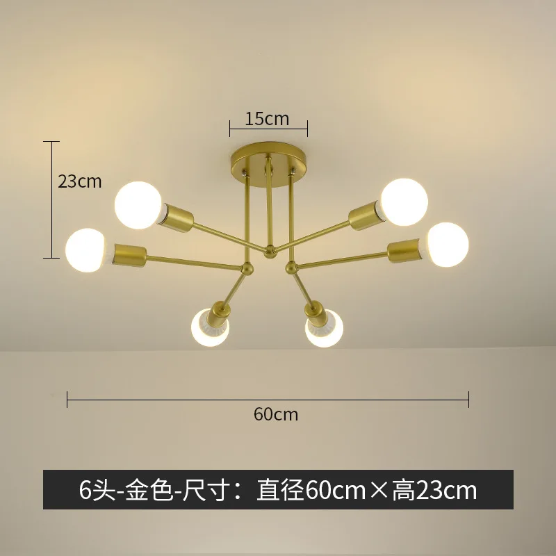 

modern wrought iron ceiling AC85-265V Bedside Aluminum ceiling light fans luminaria E27 led ceiling lamps