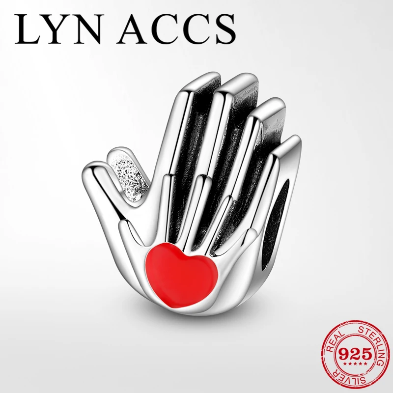 Женские аксессуары из стерлингового серебра 925 пробы с красными бусинами в форме