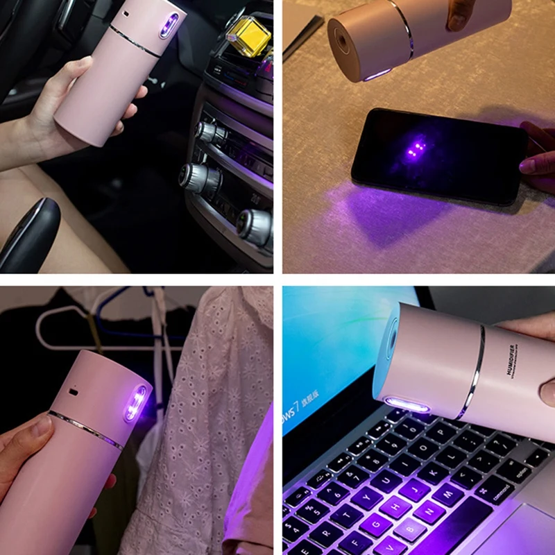 

Humidifier, Led Uv Disinfectant Humidifier, Quiet, Safe and Delicate Spray Two File Humidifier